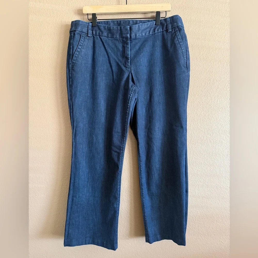 J. Crew Dark Indigo City Fit Jeans Size 16